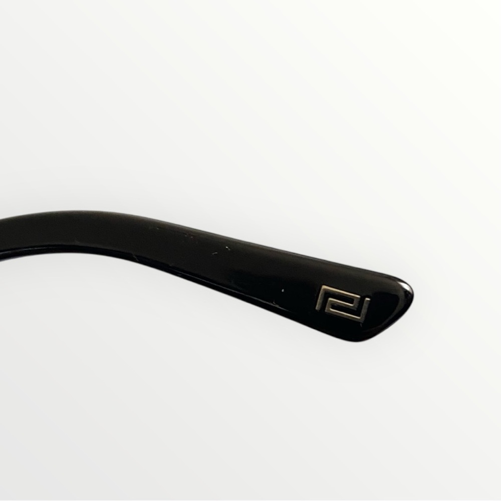 NEW Versace VE1184 Black Matte Metal Rectangular Eyeglasses - Picture 9 of 12